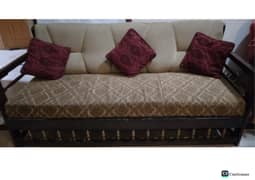 Origional Wooden Sofa set ( Five seater)