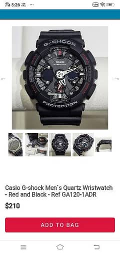 G shock ga120 1rd model world time Auto light