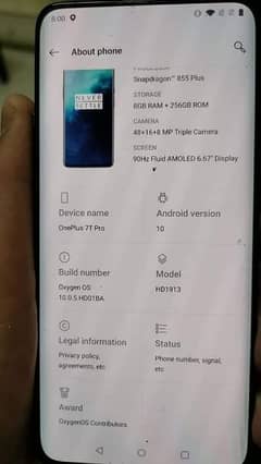 Oneplus 7t pro Dual Sim with Original Charger