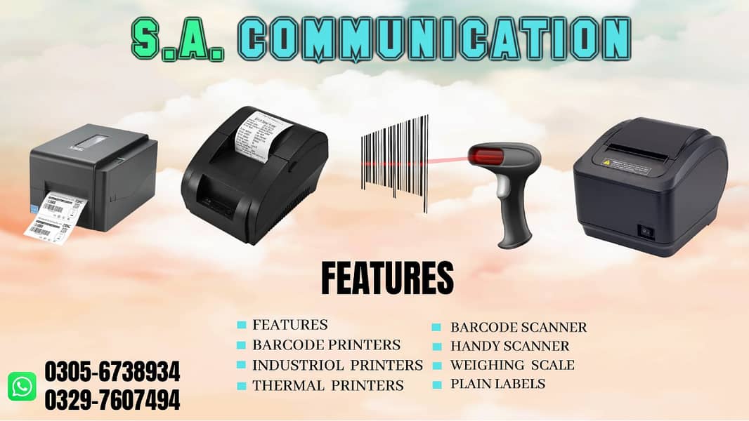 Industrial thermal printers. barcodes scanners 13