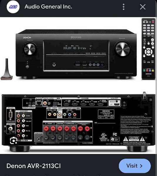 Denon AVR-2113CI  Home Theater 4k Amplifier (Yamaha JBL Klipsch) 4