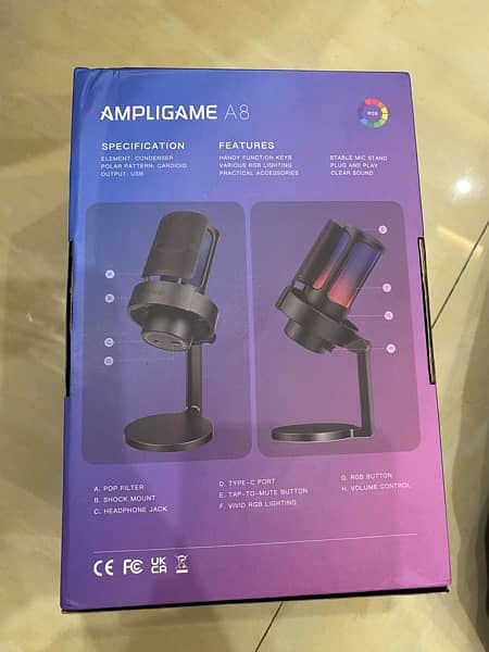 fifine ampligame A8 rgb adjustable box pack 1