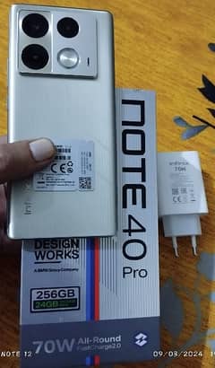 note 40 pro racing edition 1.5 mnth used cmplt box