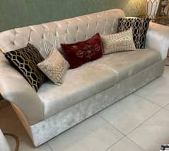 5 seater sofa set white