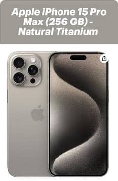 Iphone 15 pro max 256GB Natural titanium HK Model