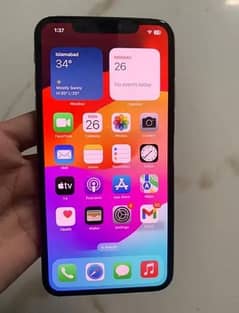 Iphone Xs max 256 GB ,PTA approved Physical physical +e sim Battery