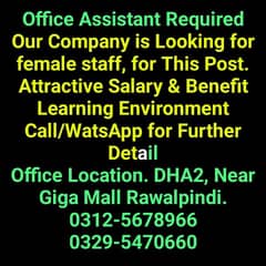 need a office assistant, receptionist