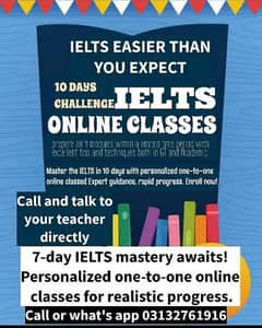 IELTS HOME TUTOR OR ONLINE CLASSES