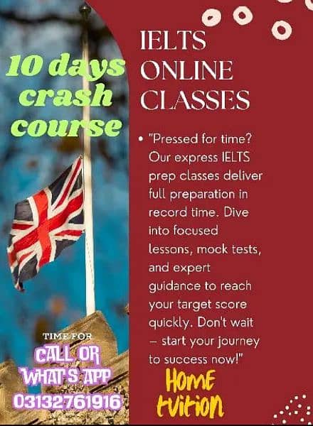 IELTS HOME TUTOR OR ONLINE CLASSES( 7+ bands) 3