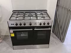 indus 5 burner gas cooking range