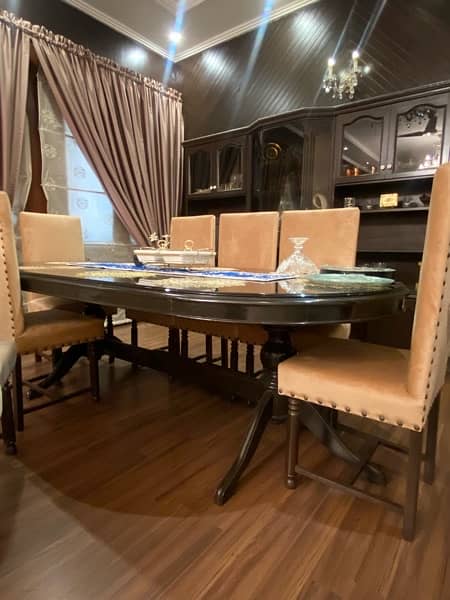 Dining Table / Wooden Dining Table / 8 Chair Dining Table 1