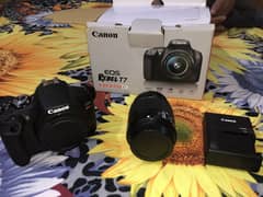 Canon Rebel T7 DSLR with box and lens