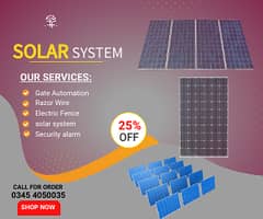 Security Alrms / Electric Fence and solar system in you home