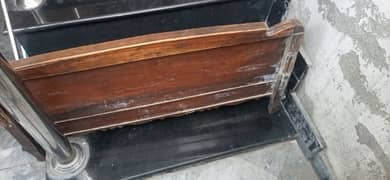 Old single bed in scrap condition (can be recovered)