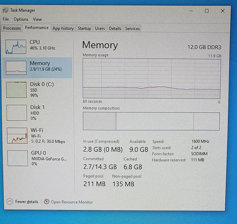 HP Laptop Core i7 1