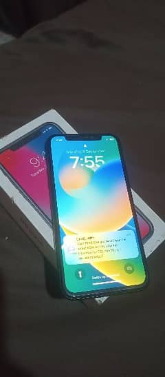 Iphone X with box PTA Approved.