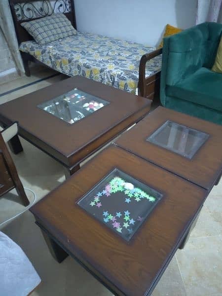 center table with 2 side table for sale 5