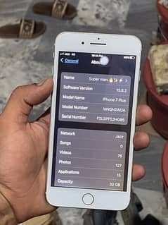 iPhone 7plus. 32gb. pta . battery. 80.10. 10. All ok WhatsApp. 0309.980. 2998