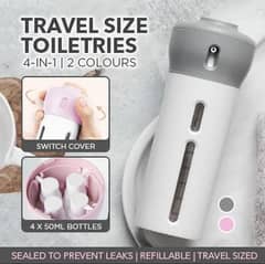 4 - in - 1 Refillable Smart Travel Bottle