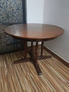 Dining table with chairs. Pure sheesham wood