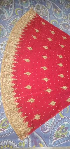 1 time used only . barat bridal lehnga. new condition.