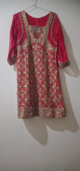 1 time used only . barat bridal lehnga. new condition. 12