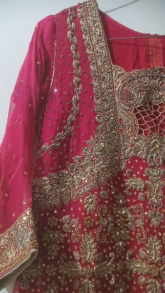 1 time used only . barat bridal lehnga. new condition. 13