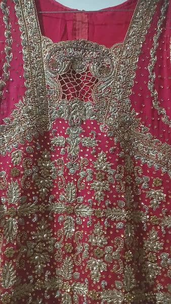 1 time used only . barat bridal lehnga. new condition. 16