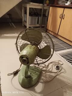 steel body vintage table Fan