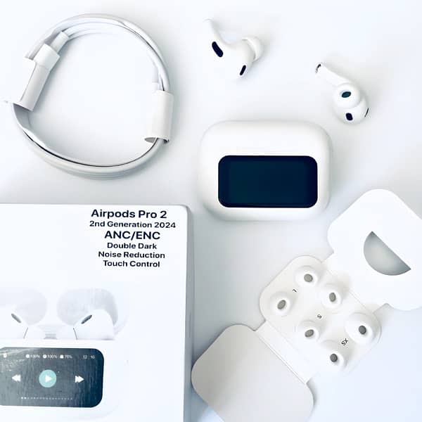 Lcd Touch Screen Airpods A9 Earbuds with ANC/ENC Bluetooth Earphones 8