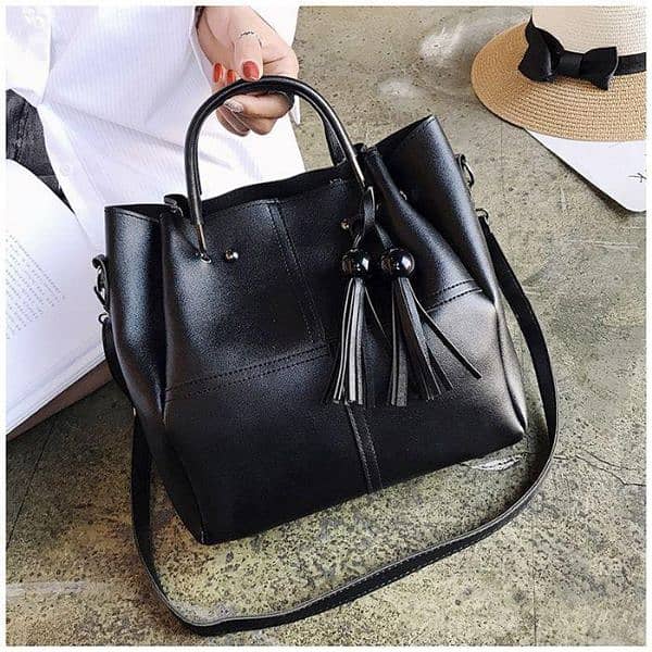 3 piece women pu leather bag 6