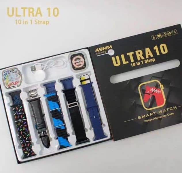 Smart Watch  ultra 10     10 in 1 straps 2