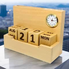 Desk Organizer with watch & calender 0