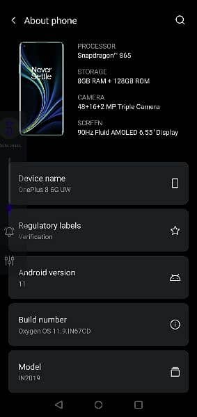 Oneplus 8 5G 6