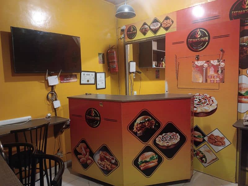 running fast food restaurant set up for urgent sale 9