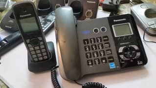 Panasonic 2 lines combo set Base & cordless telephone