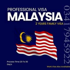 Malaysia 2 Years Family Visa | 2 Years Professional Visa