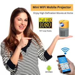 Mini WiFi Mobile Projector for Movies, TV shows