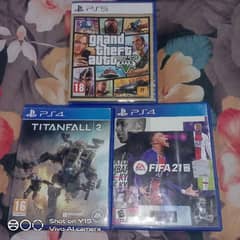 GTA 5 , Fifa 21 , Titan Fall 2 Ps5,4