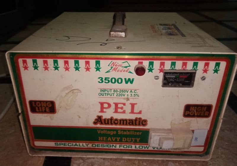 PEL Voltage Stabilizer 3500w 0