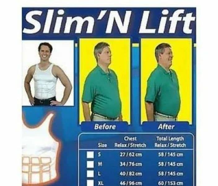 Slim n lift vest for men's 3