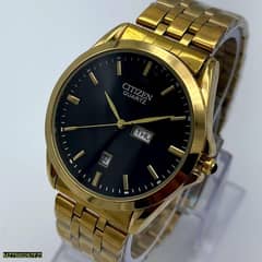 Men's Stainless steel Luxury Golden Watch