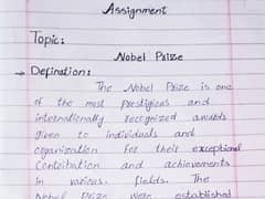 handwriting assignment