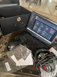 Hp Omen 15 Gaming Laptop with Headphone and Mouse