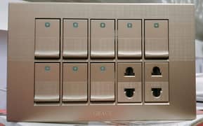 china switch socket metal plate in best price high quality copper poin 0