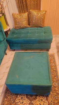 2 seater sofa  X 2 + 1 seaty set with storage