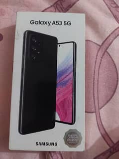 samsung a53 8/128 black color full box