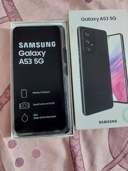 samsung a53 8/128 black color full box 1