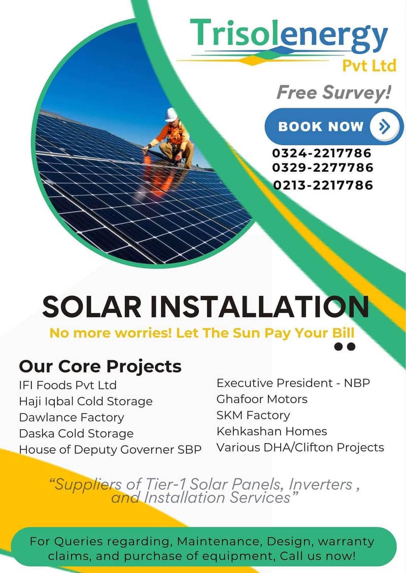 Solar powered system - Warranted by TRISOL ENERGY PVT LTD 12