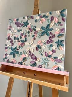 flowers painting for wall hanging